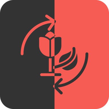 Uzun gölgeli bir Fransa yaprağı simgesi