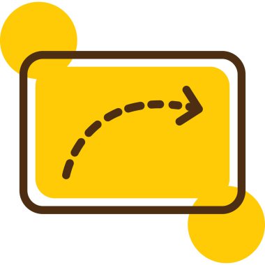 Ok. Web simgesi basit illüstrasyon