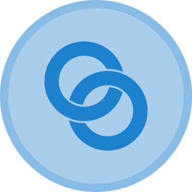 Mavi ve beyaz bir ikonun vektör illüstrasyonu