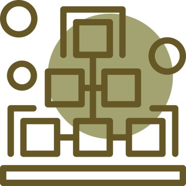 şebeke. Web simgesi basit illüstrasyon