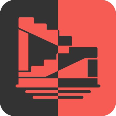 inşaat vinç simgesi ana hat biçiminde oluşturuluyor