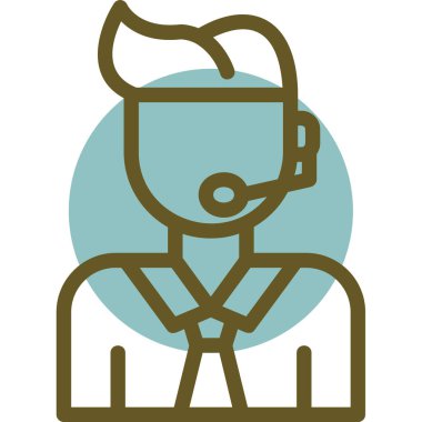 avatar. Web simgesi basit illüstrasyon