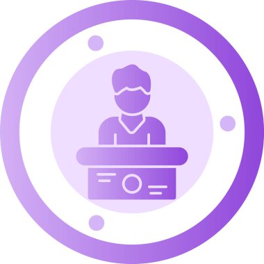 Bir kadın simgesinin vektör illüstrasyonu