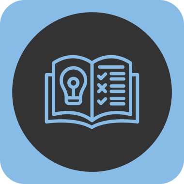 Kitap simgesinin vektör illüstrasyonu