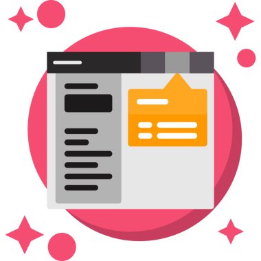 gazete vektör illüstrasyon simgesi