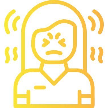 Baş ağrısı simgesi olan adam, taslak biçimi