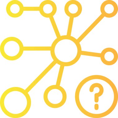 Soru işareti. Web simgesi basit tasarım