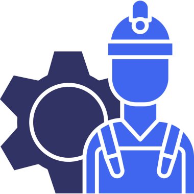 Mühendis. Web simgesi basit tasarım