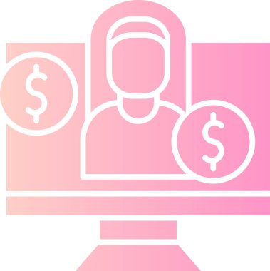 iş simgesi vektör illüstrasyonu