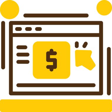 para web simgesi basit illüstrasyon