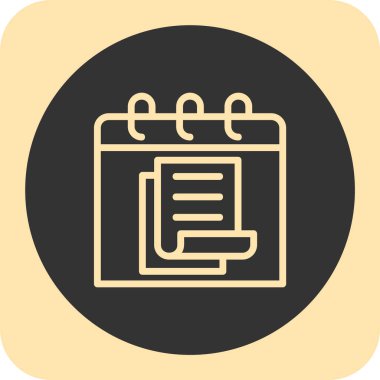 Takvim simgesi vektör illüstrasyonu