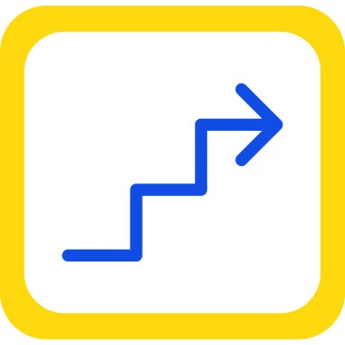 ok yukarı vektör simgesi ana hat biçiminde