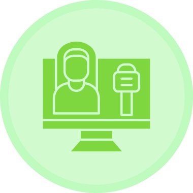 Bilgisayar. Web simgesi basit illüstrasyon