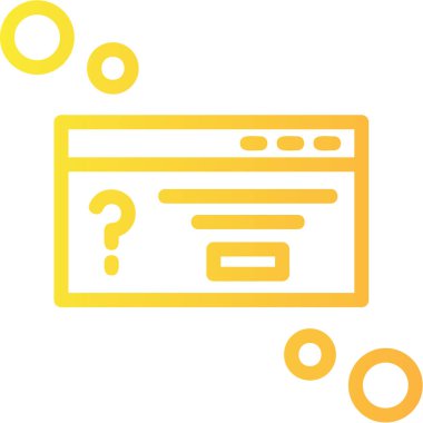 Tarayıcı pencere arayüzü simgesi dış hat biçiminde