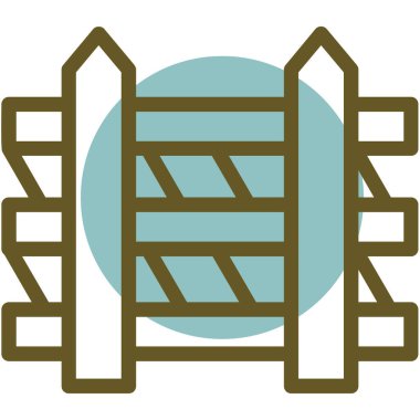 Bir çitin vektör illüstrasyonu