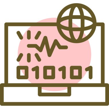 genel ağ simgesi, vektör illüstrasyonu basit tasarım