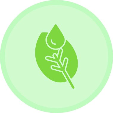 Yaprak ikonu vektör illüstrasyonu