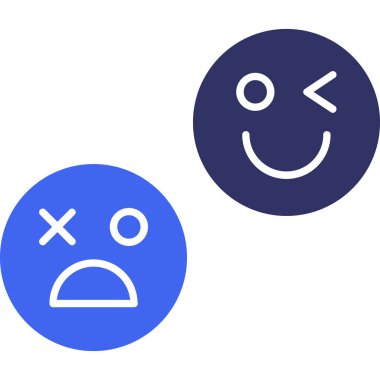 emoji. Web simgesi basit illüstrasyon