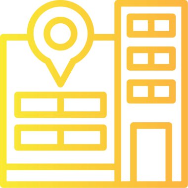 harita konumu gps simgesi ana hat biçiminde