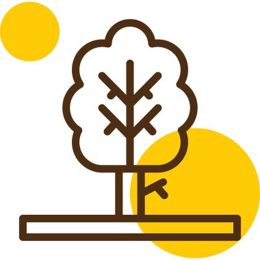 Modern bitki simgesinin vektör illüstrasyonu