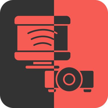 Kamera simgesi soyut bir grupta izole edildi