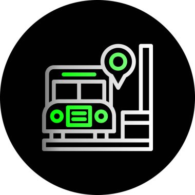 Harita işaretleyici simgesi, vektör illüstrasyonu