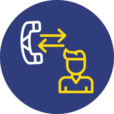 Telefon simgesinin vektör illüstrasyonu