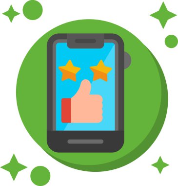 mobil geribildirim derecelendirme simgesi