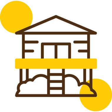 Ev. Web simgesi basit illüstrasyon