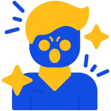 Maske. Web simgesi basit illüstrasyon