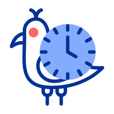 Saat. Web simgesi basit illüstrasyon