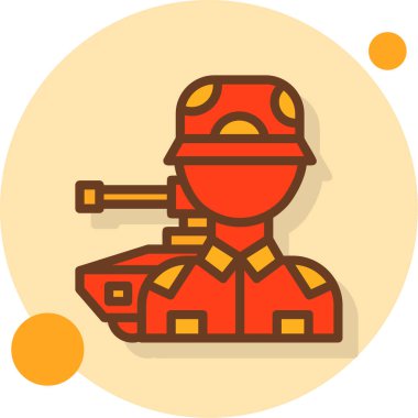 Ordu asker ikonu vektör çizimi tasarımı