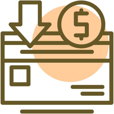 İş. Web simgesi basit illüstrasyon