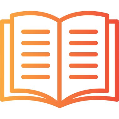 kitap simgesi vektör illüstrasyonu