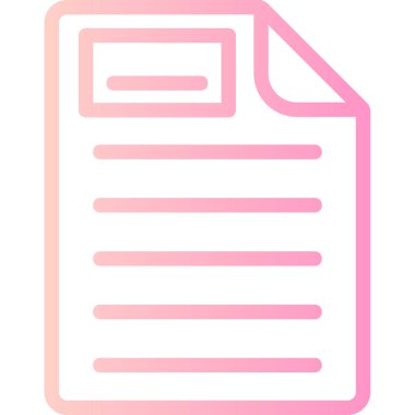 belge simgesi vektör illüstrasyonu