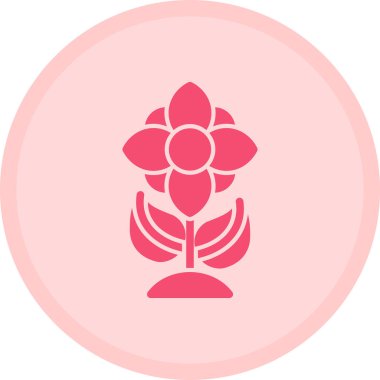 çiçek simgesi vektör illüstrasyonu