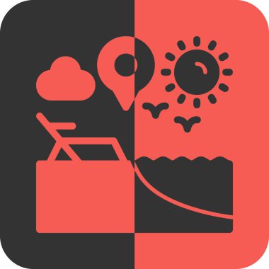 Modern b 'nin vektör illüstrasyonu şemsiye simgesinden yoksun