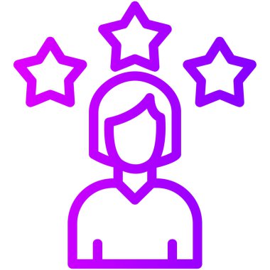 yıldız simgesi vektör illüstrasyonu