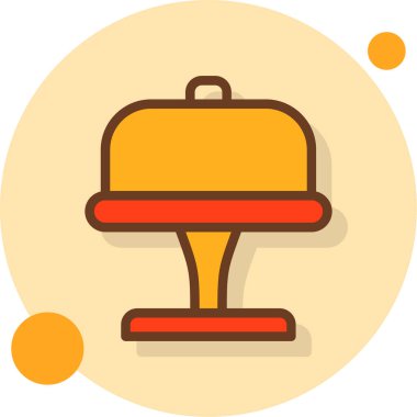 Yemek. Web simgesi basit illüstrasyon