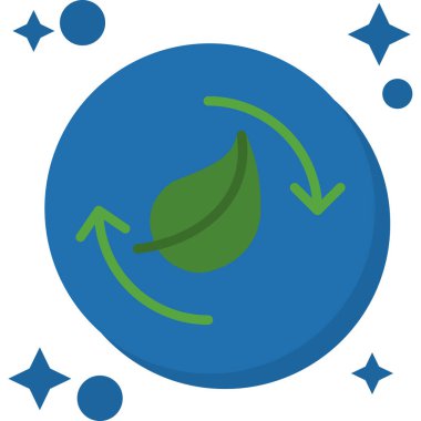 Yeşil ve beyaz muz simgesinin vektör çizimi