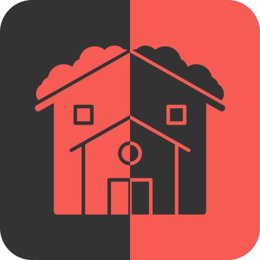 Ev simgesinin vektör illüstrasyonu