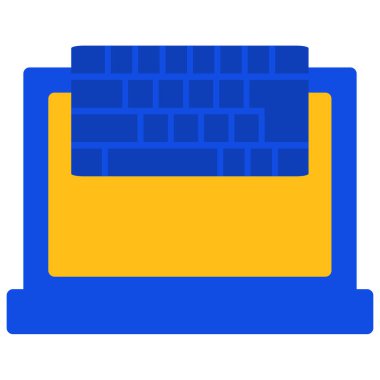 Bilgisayar. Web simgesi basit illüstrasyon