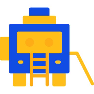 Robot simgesinin vektör illüstrasyonu