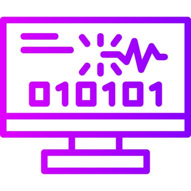 bilgisayar görüntüleme simgesi, vektör illüstrasyonu