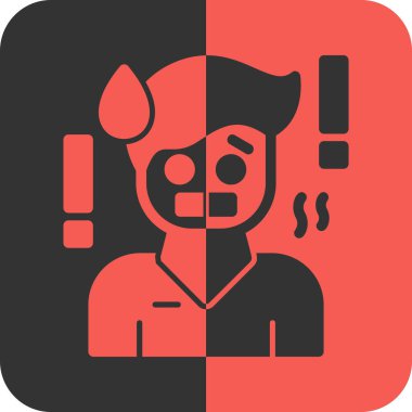 şeytan simgesi, vektör illüstrasyonu