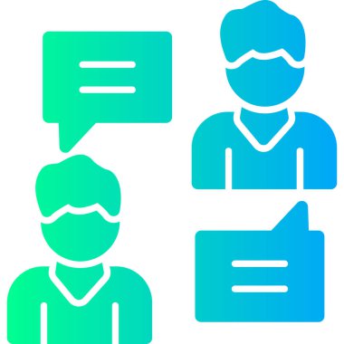 Bir grup insan simgesinin vektör çizimi