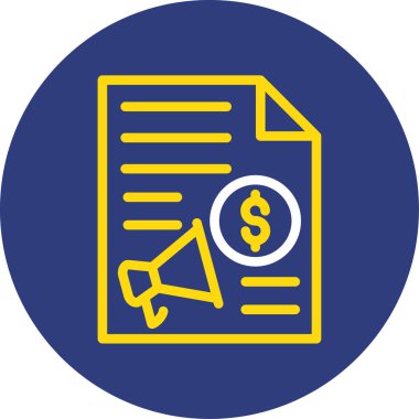 Belge. Web simgesi basit illüstrasyon