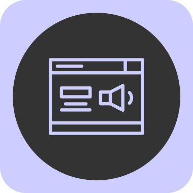 video simgesi vektör illüstrasyonu