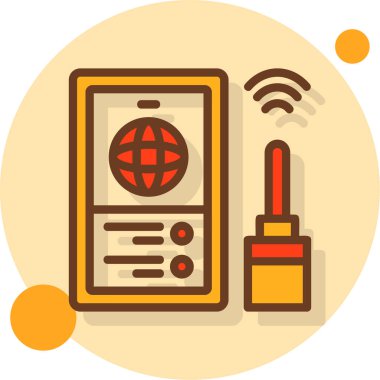 İnternet radyosu. vektör illüstrasyonu