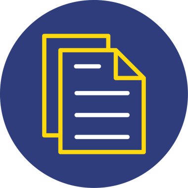 Dosya simgesinin vektör illüstrasyonu